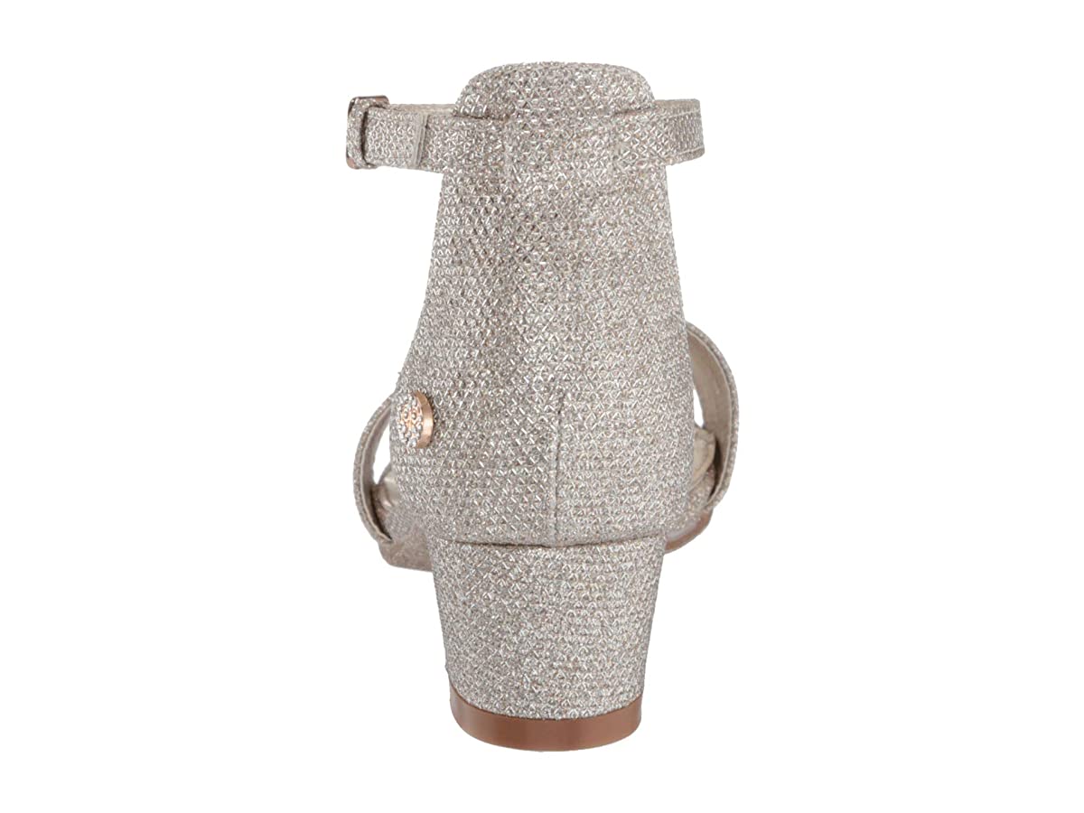 Nine West Kids Tess (Little Kid/Big Kid) Gold Mesh Heels Size 5