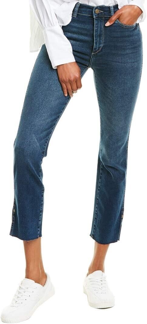 DL1961 Mara High-Rise Ankle Straight Jeans Size 23 Blue MSRP $189