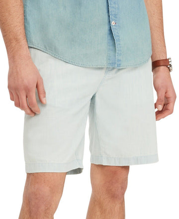 Tommy Hilfiger Men's Chambray Tommy 9" Shorts Blue Size 42 MSRP $60