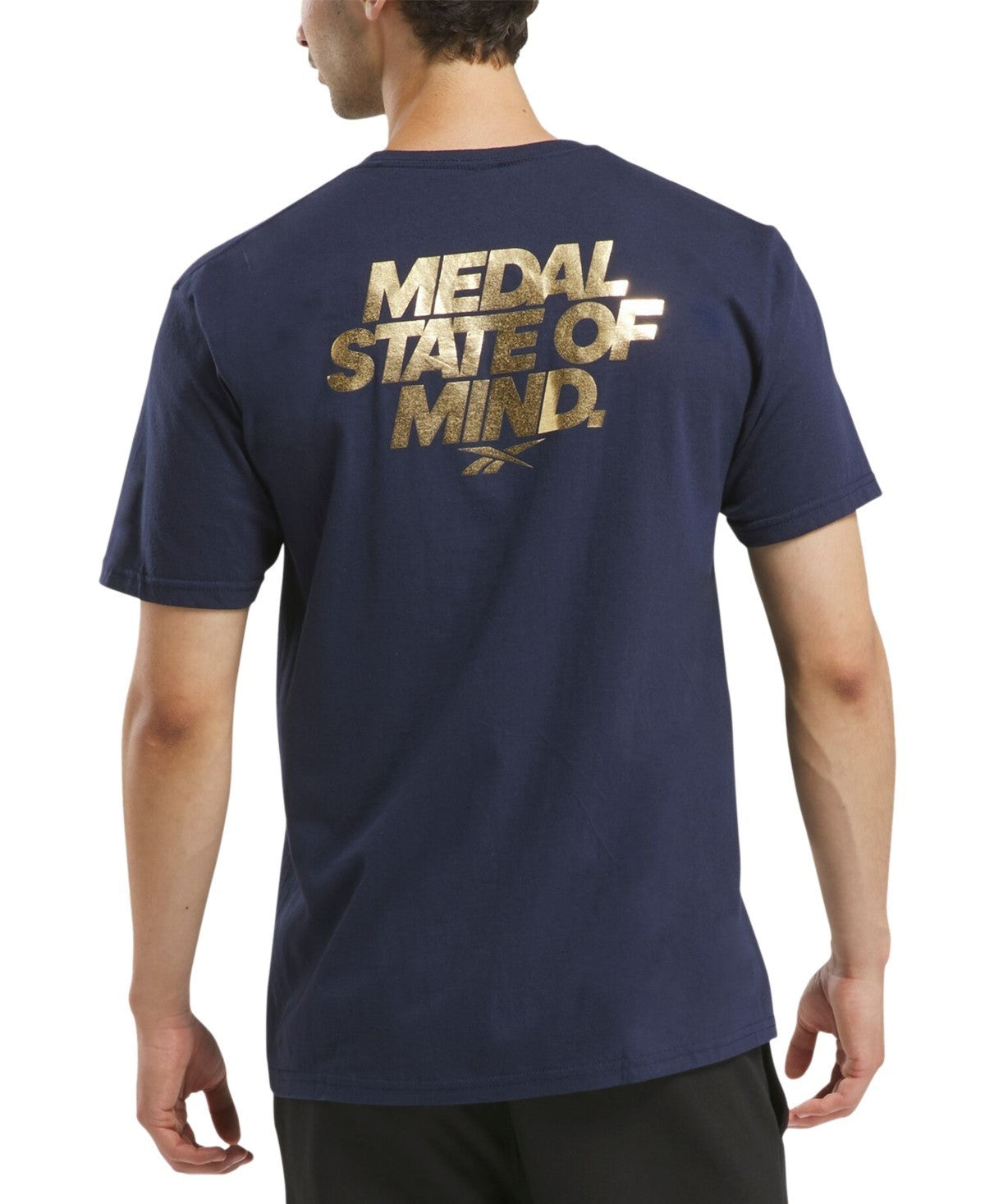 Reebok Men's Medal State of Mind Graphic T-Shirt Blue Navy Size M MSRP $30