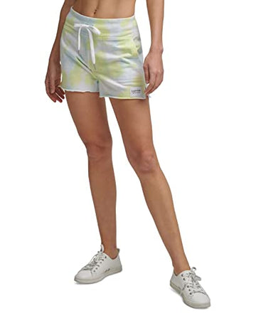 Calvin Klein Performance Tie-Dyed French Terry Shorts (XXL Kensington Lime Zest)