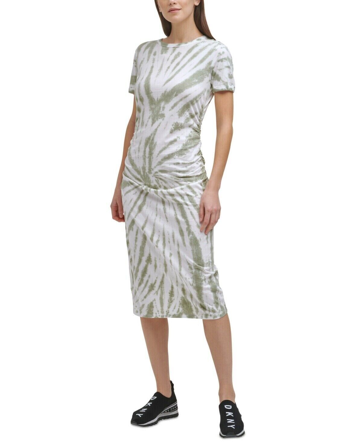 Dkny Sport Women's Tie-Dyed Dress Green Size M MSRP $60