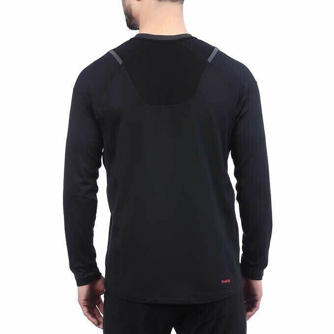 Spyder Men's Active Long Sleeve Tee T-Shirt Proweb Microfleece Black Size XXL