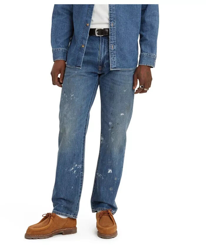Levi's Men 551Z Authentic Straight-Fit Stonewash Jeans Blue Size 34x32 MSRP $108