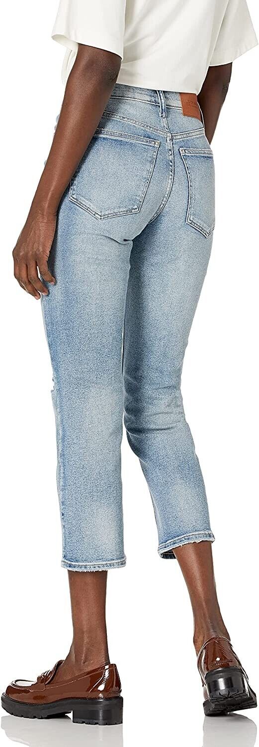 Lucky Brand Womens High Rise Zoe Straight Crop Jean Blue Size 25W x 26L MSRP $90