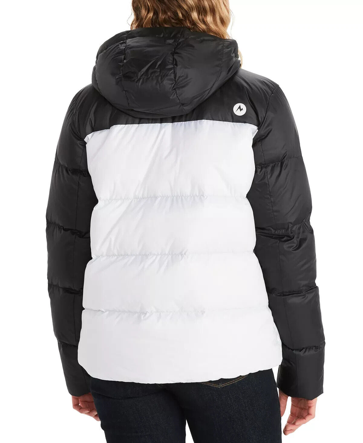 MARMOT Women's Guides Down Hoody White Black Size XS MSRP $250