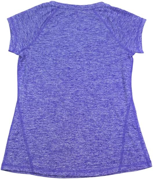 Ideology Women's Rapidry Heathered Performance T-Shirt(Blazing Purple, X-Small)