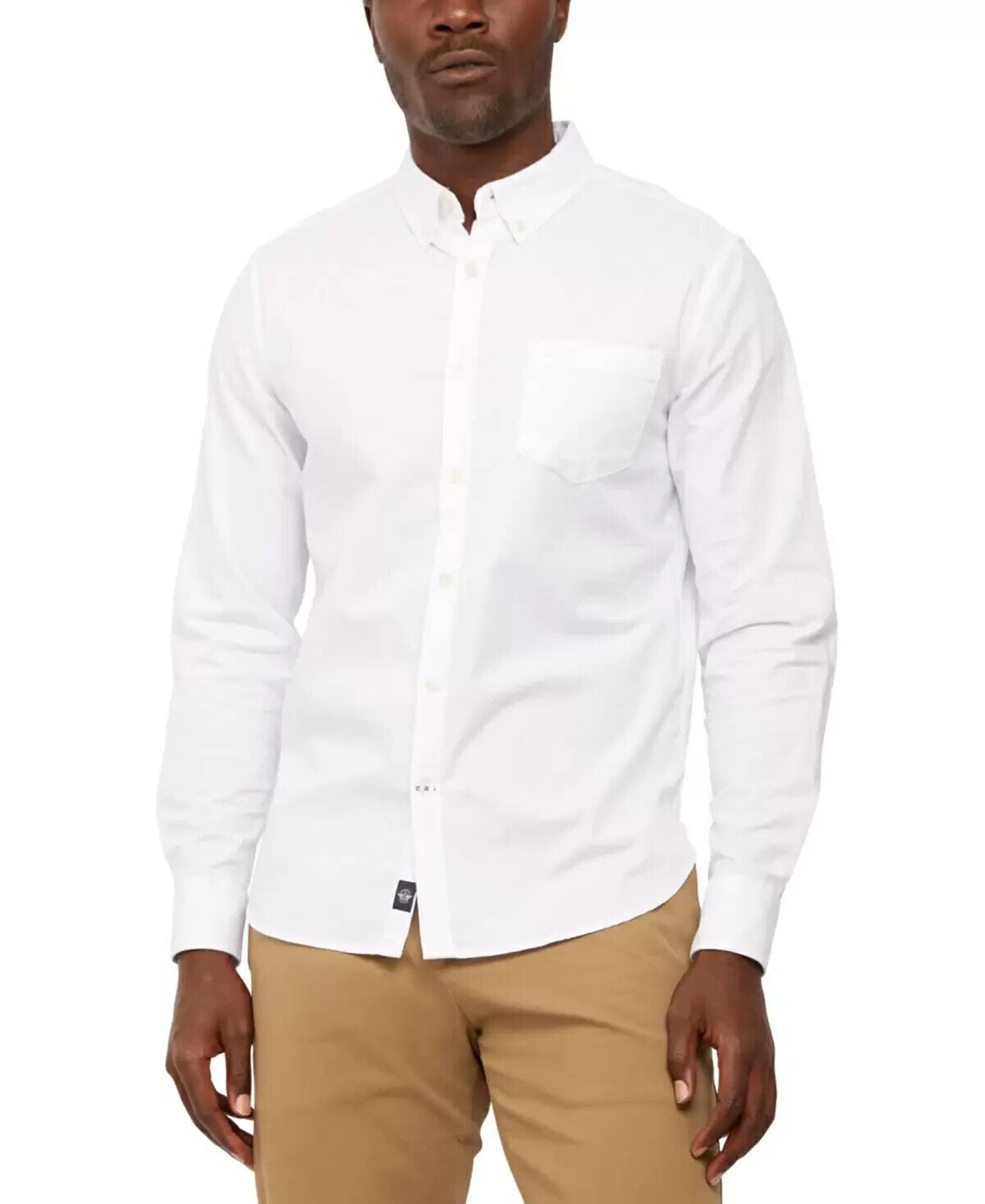 DOCKERS Men's Slim-Fit Oxford Woven Shirt White Size XXL MSRP $79