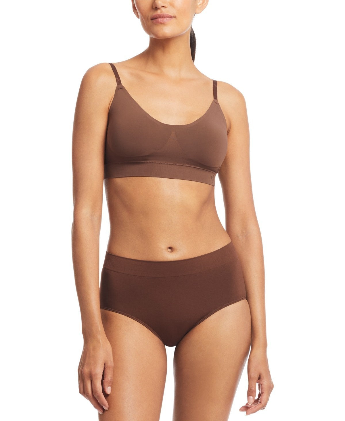 Lauren Ralph Lauren High-Rise Brief Underwear 4L0012 Brown Size M