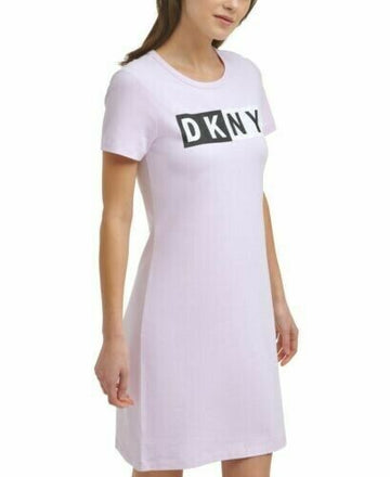 DKNY Sport Logo T-Shirt Dress Light Pink Size XS MSRP $59