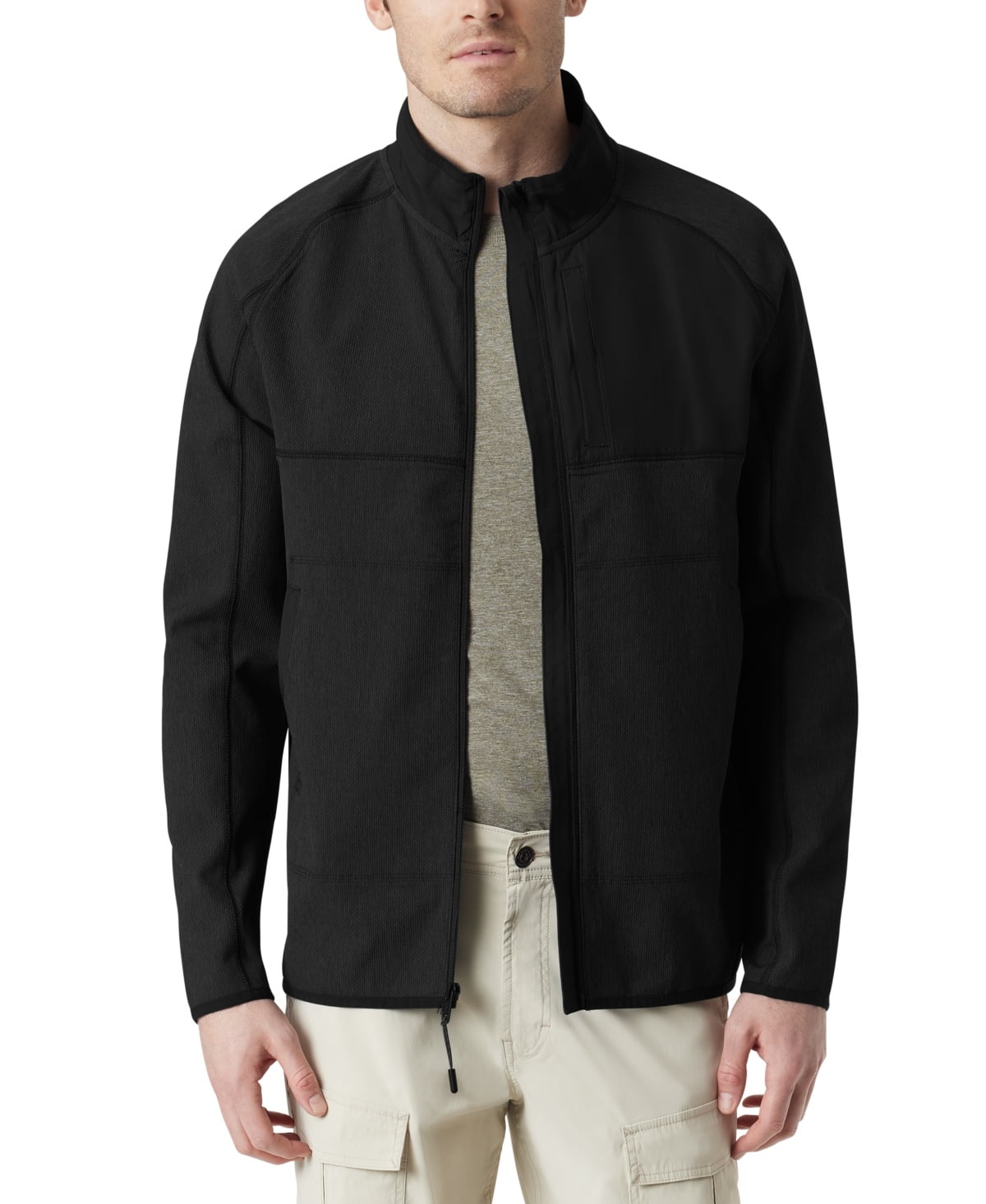 Bass Outdoor Men Regular fit Athletic Coat Large Black Solid