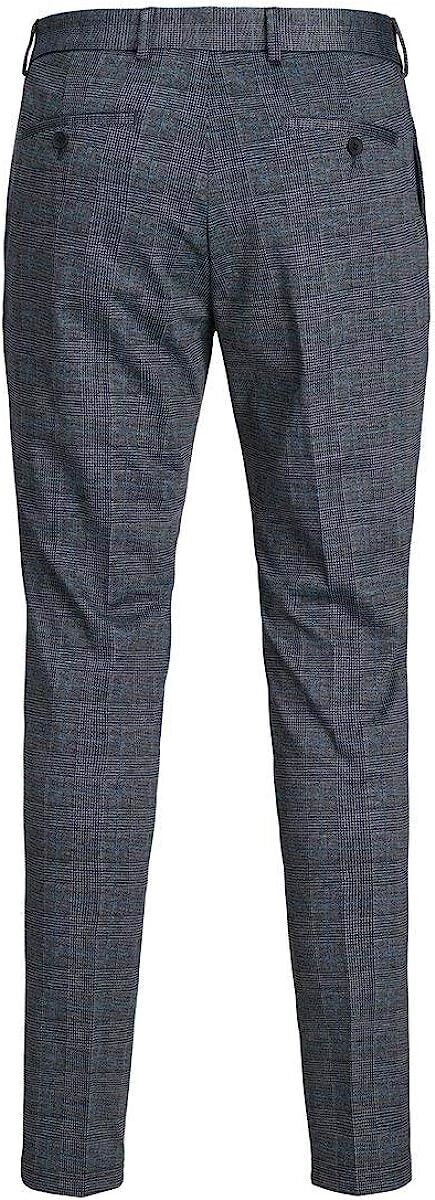 JACK & JONES Men's Marco Plaid Slim Knit Pants Gray Size 36/32 MSRP $70