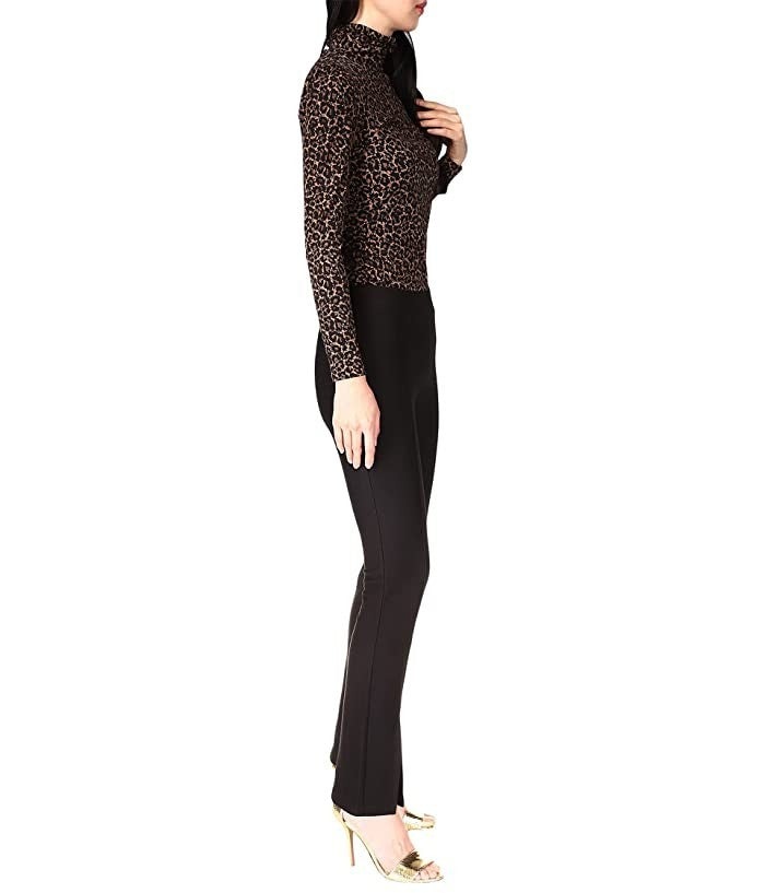 Michael Kors Women's Seamed Split-Hem Leggings Black Size XS MSRP $98
