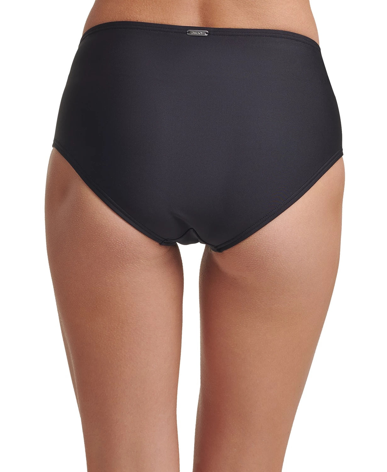 Dkny Women's Seahigh Waist Bikini Bottoms Swimsuit Black Size 2XL