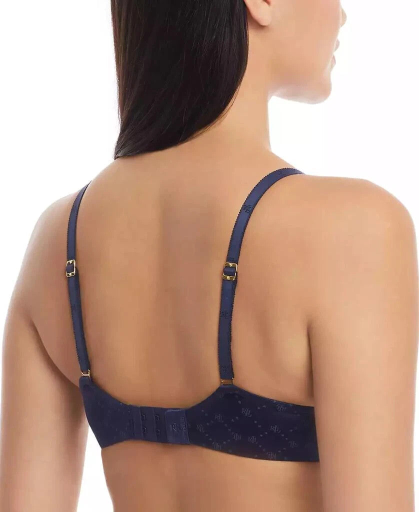 Lauren Ralph Lauren Comfort Wire Navy 4L0069 T-Shirt Bra Size 36DD MSRP $52