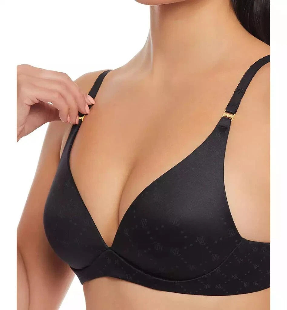 Lauren Ralph Lauren Comfort Wire Black 4L0069 T-Shirt Bra Size 40D MSRP $52