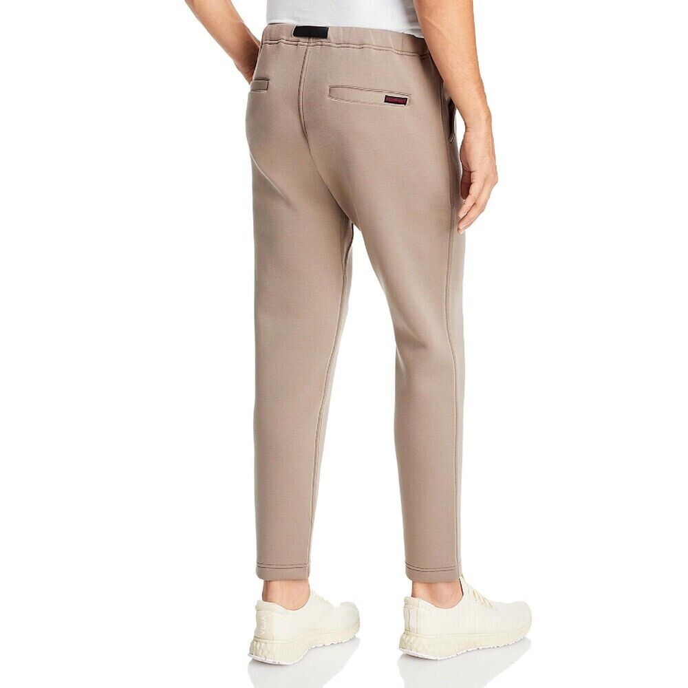 Gramicci Men's Tech Knit Slim Fit Belted Pants Beige Size XL MSRP $118