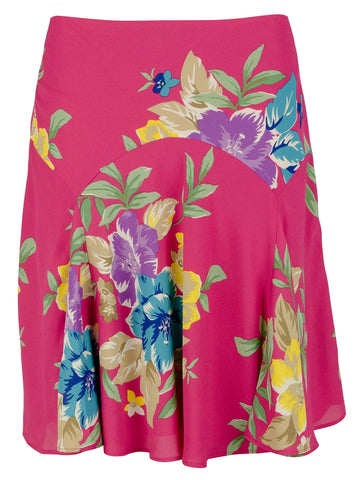 Ralph Lauren Women's Floral Georgette Skirt Pink Size 10