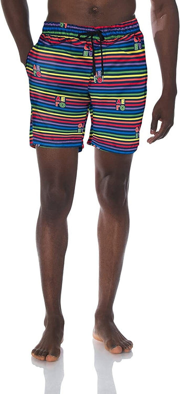 2(X)IST Mens Quick Dry Printed Board Short Swimwear Navy blue Size XL MSRP $58
