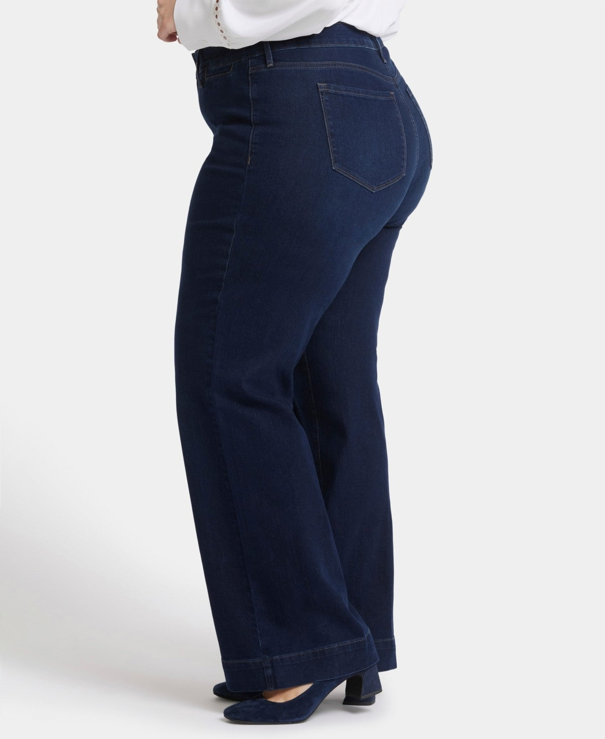 NYDJ Plus Size 14W Teresa Trouser Jeans Blue MSRP $119