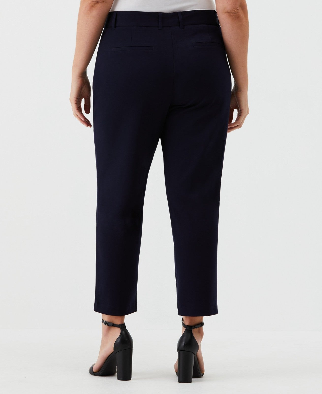 Rafaella Plus Size Straight Leg Ankle Pants Black Size 20W MSRP $89