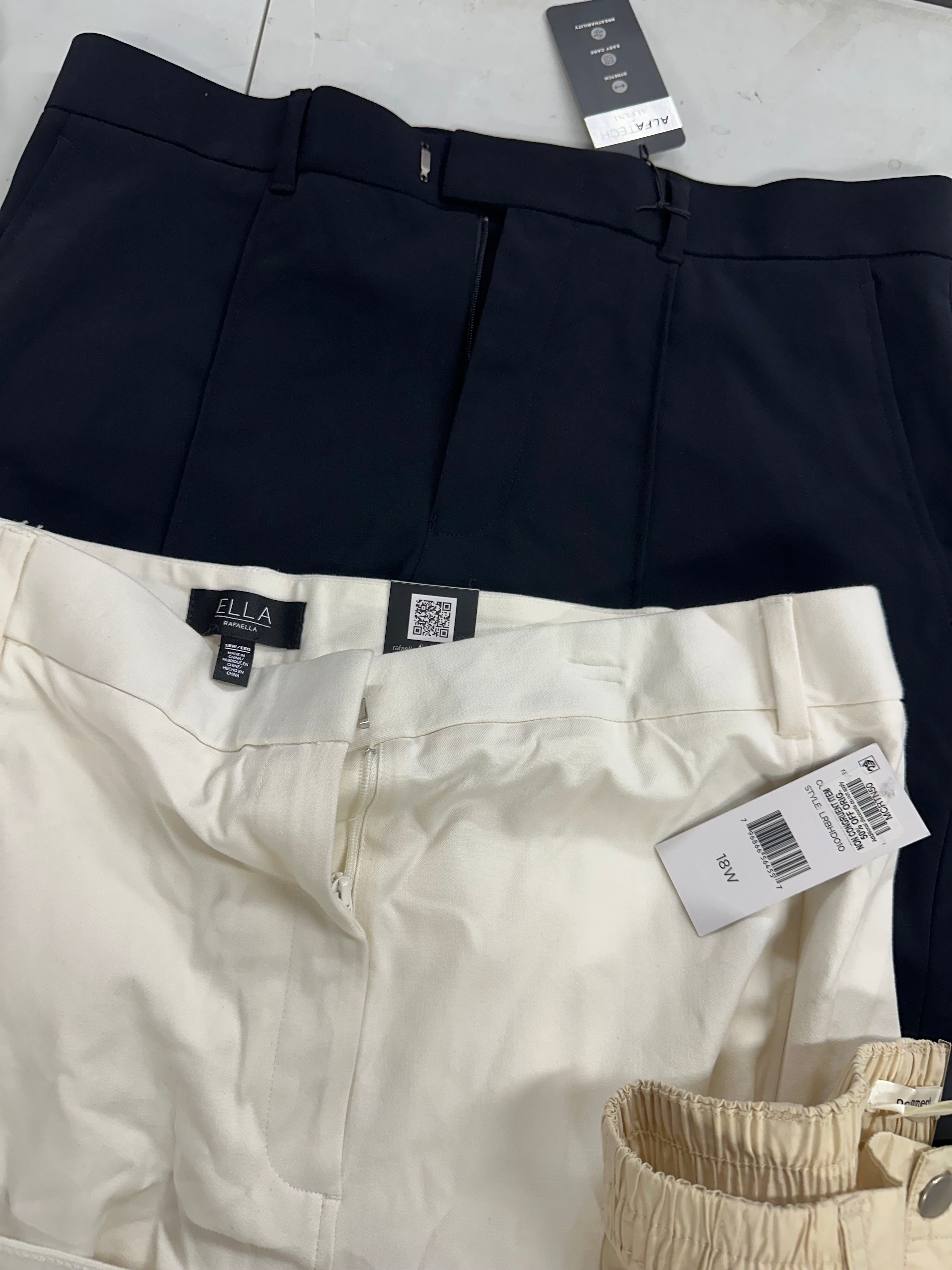 Women's Clothing Skirt and Pant Wholesale Lot, DKNY, ELLA RAFAELLA, KARL LAGERFELD, JACLYN SMITH and more, 7 items, Shelf Pulls, MSRP $476
