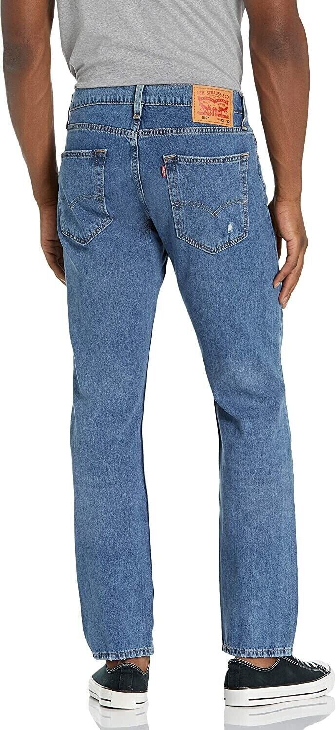 Levi's Men's 502 Taper Jeans Ocala Knee Blue Size 34W x 30L