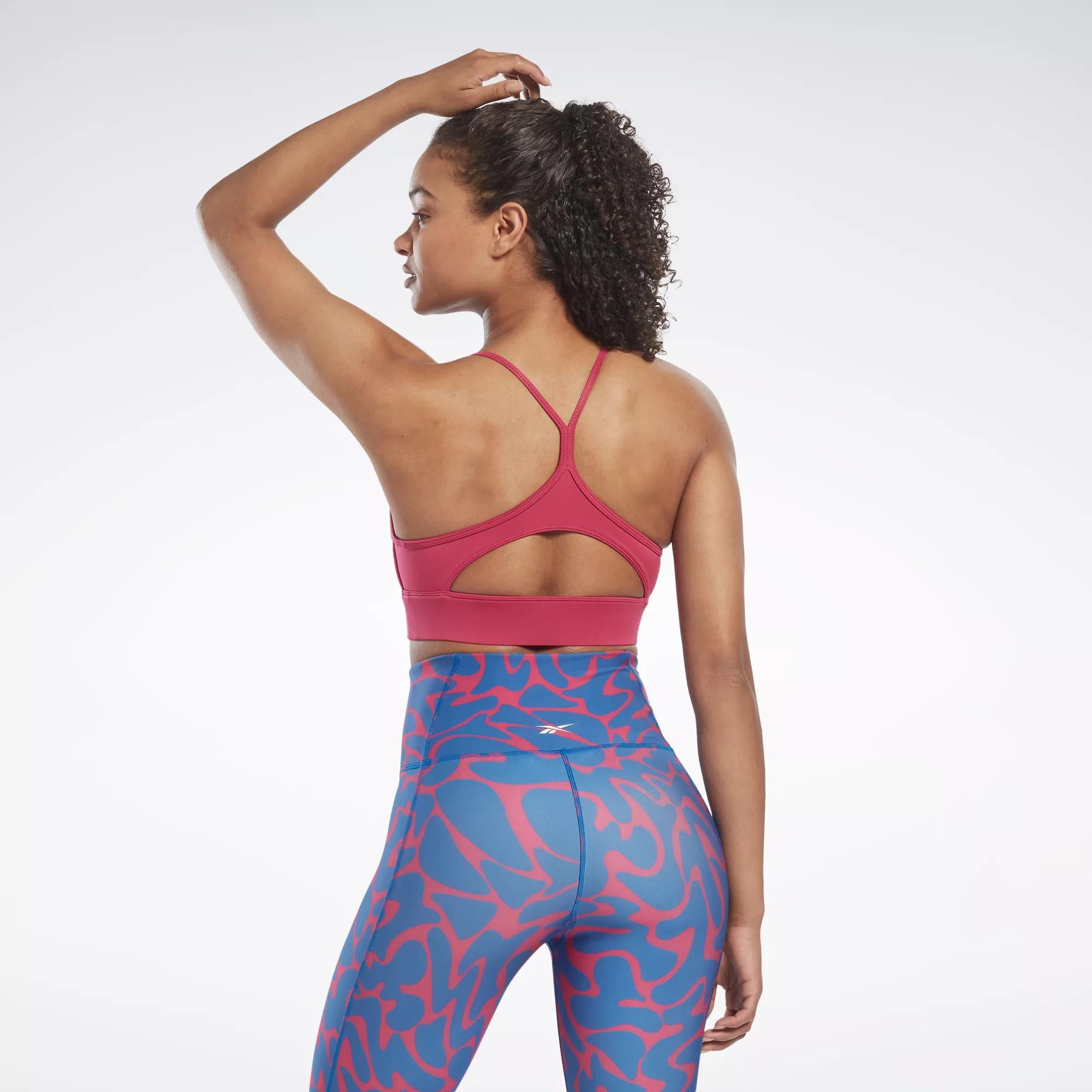 Reebok Women's Workout Ready Sports Bra Pink SIze L