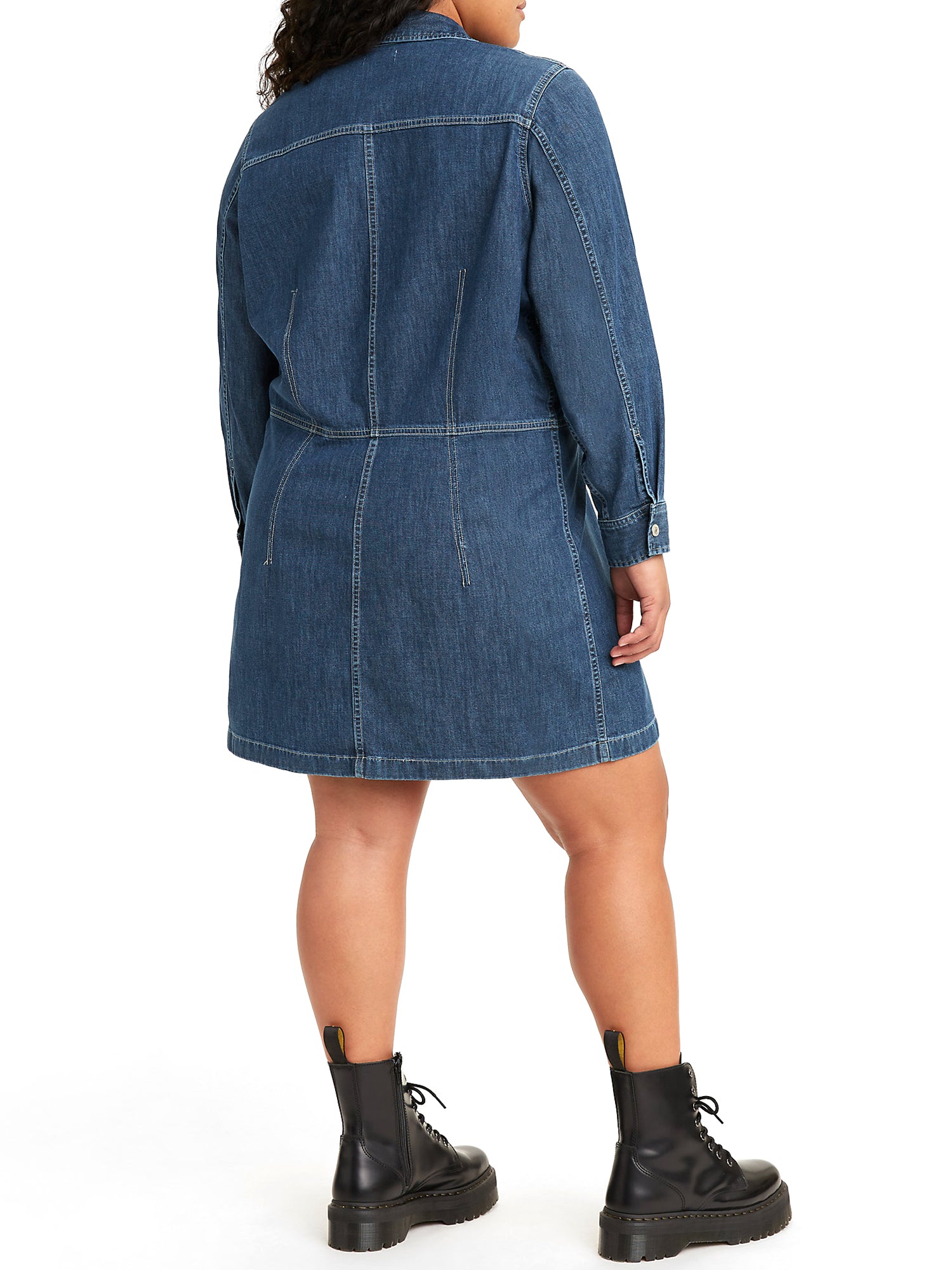 Levi's Women's Plus Size Ellie Denim Dress Blue Size 2X Blue MSRP $70