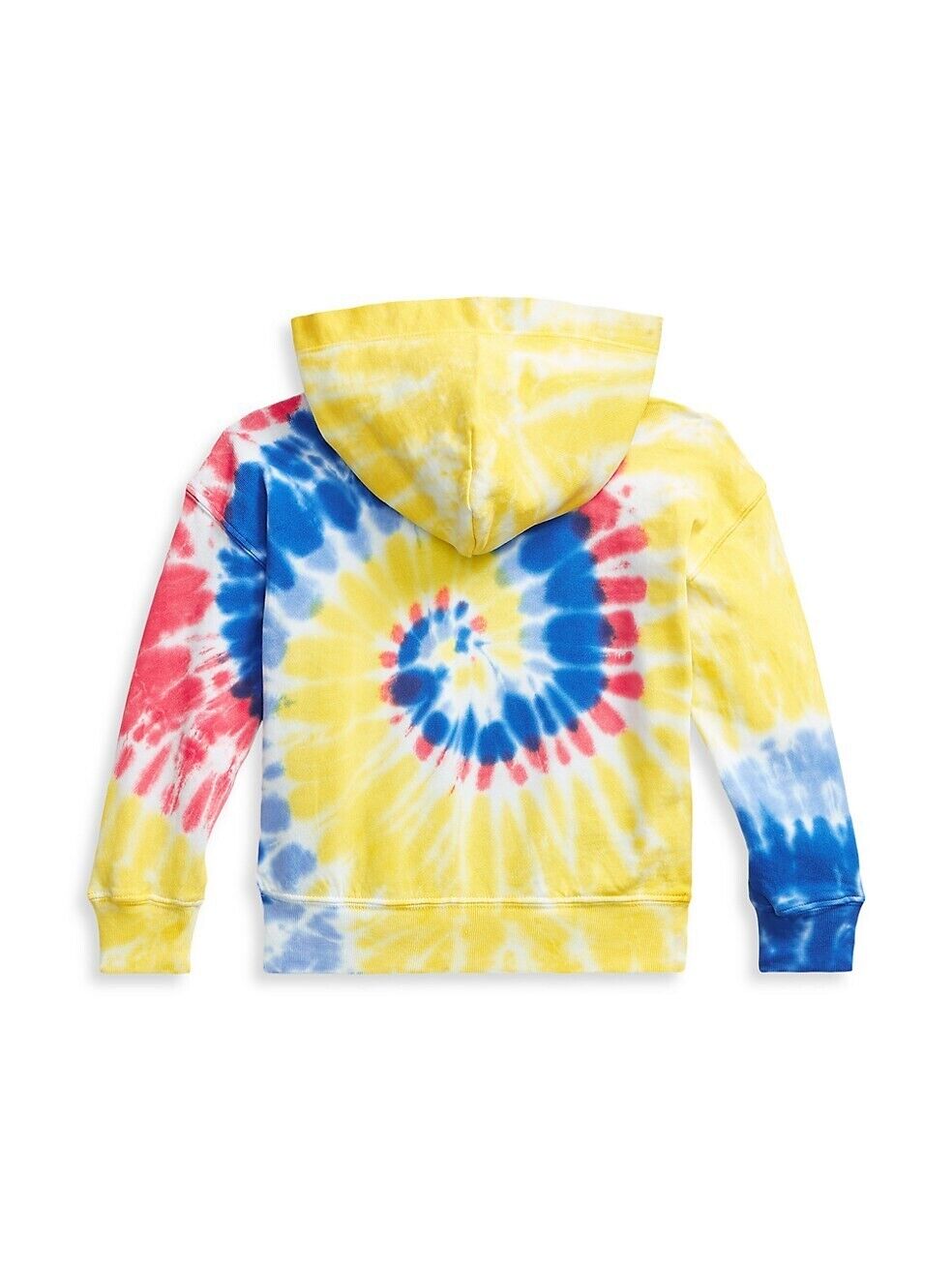 Ralph Lauren Baby Girl's Spa Terry Tie Dye Hoodie Blue, Yellow Size 2T MSRP $65