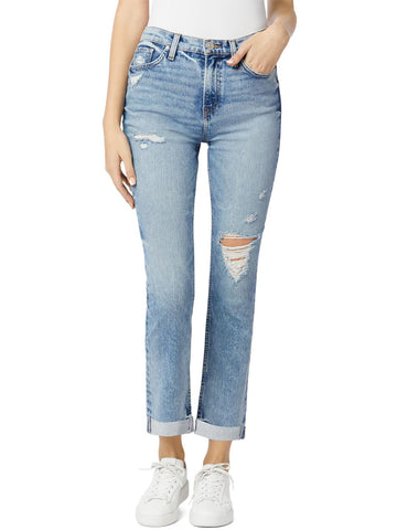 Hudson Womens Holly Denim High Rise Straight Leg Jeans Blue Size 29