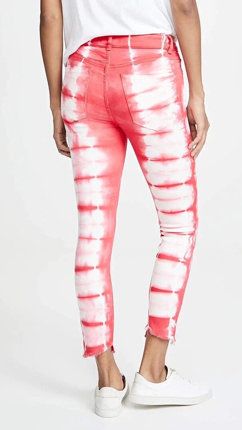 DL1961 Womens Florence Instasculpt Mid Rise Skinny Fit Cropped Jean Pink Size 29