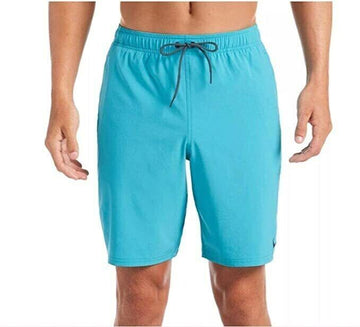 Nike Mens Contend Water-Repellent 9" Swim Trunks Blue Size S MSRP $52