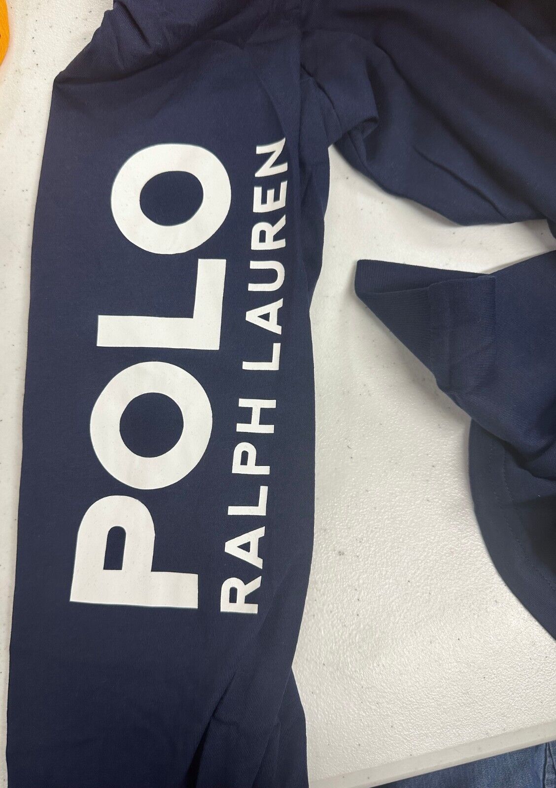 Polo Ralph Lauren Men Classic-Fit Logo Long-Sleeves Cruise Navy Size XL MSRP $70