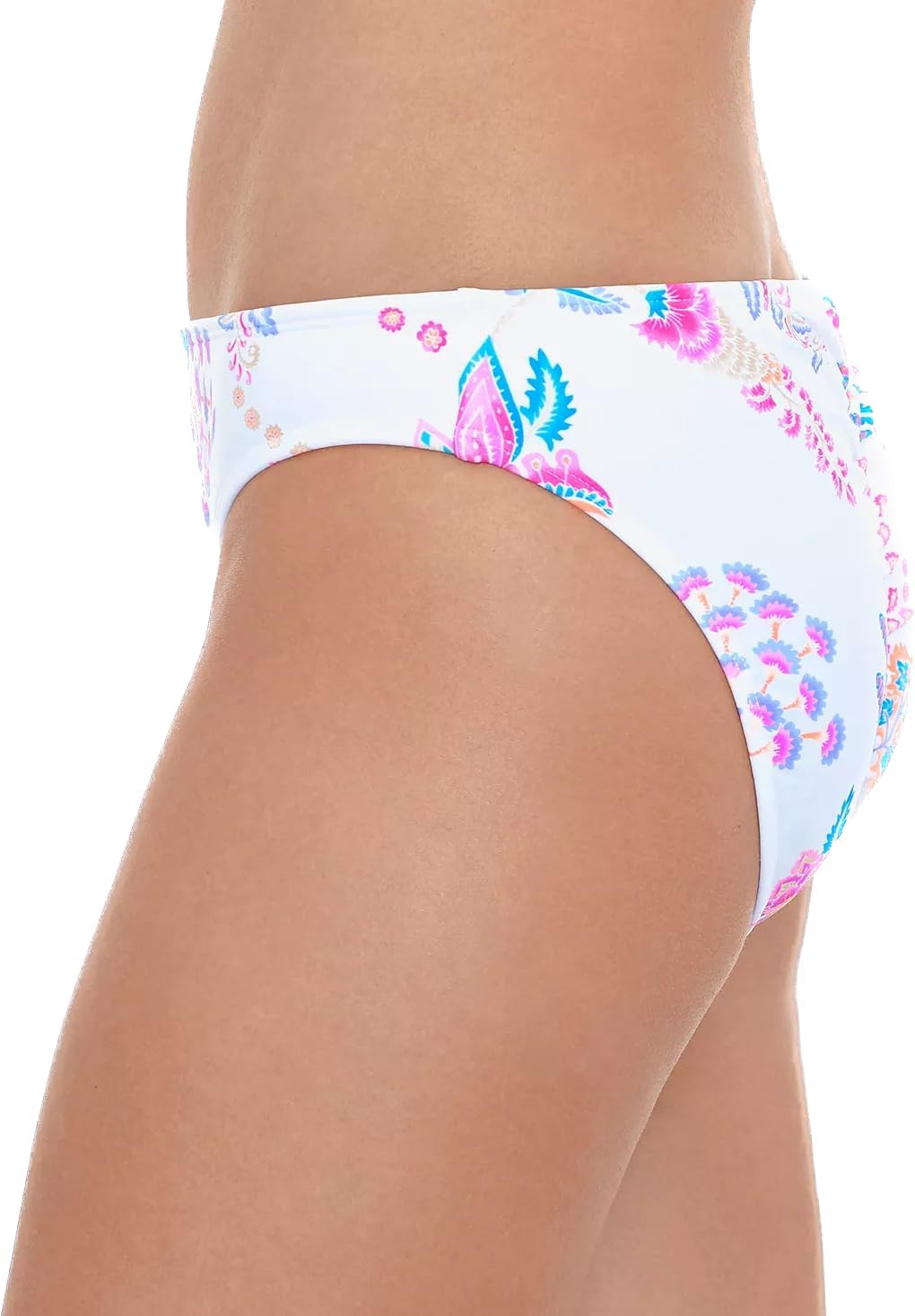SALT + COVE Juniors' Ribbed Hipster Bikini Bottoms Size L, White