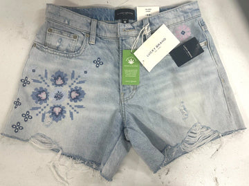 Lucky Brand Women's Island Hop Shorts, Blue Size 27 MSRP $80