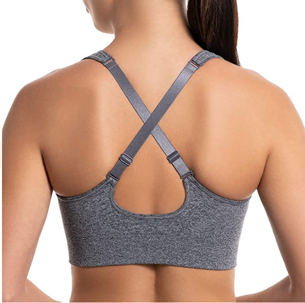 PUMA Seamless Sports Bra Womens black-gray 2-pack Size S