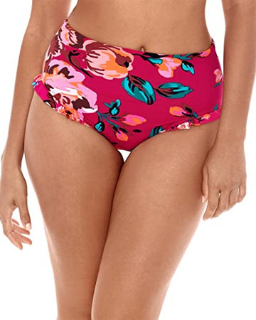 Skinny Dippers Women's Hot House Daisy Duke Ruffle Leg Swimwear Bottom XL