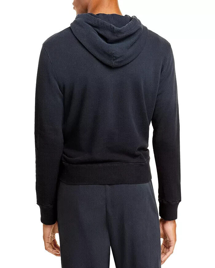 Monrow Mens Ombre Pullover Hoodie black Size S MSRP $153