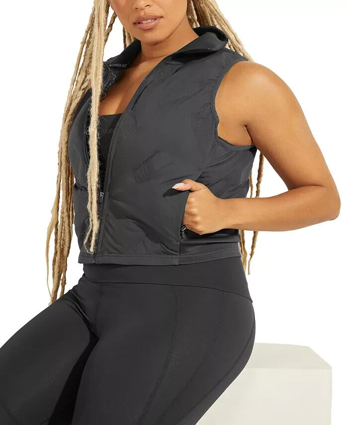GUESS Annie Vest Dark Grey Size M MSRP $98