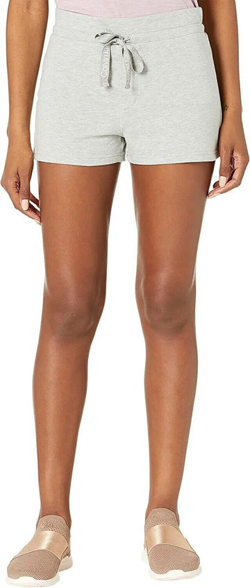 Calvin Klein Women's Reconsidered Comfort Lounge Sleep Shorts, Grey Size L