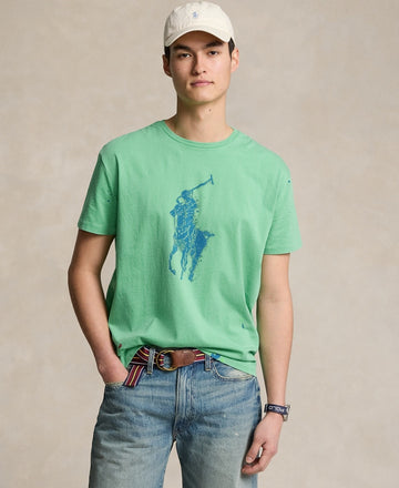 Polo Ralph Lauren Men's Big Pony Jersey T-Shirt Green Size S MSRP $70
