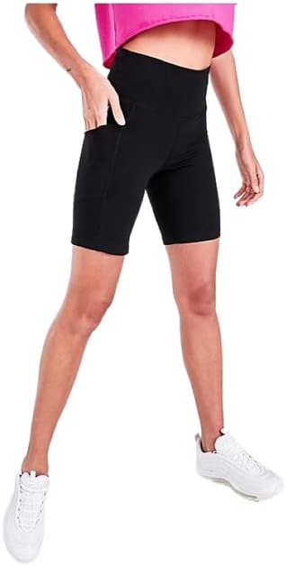 Calvin Klein Performance Women's Logo High-Waist Bike Shorts Black, X-Small