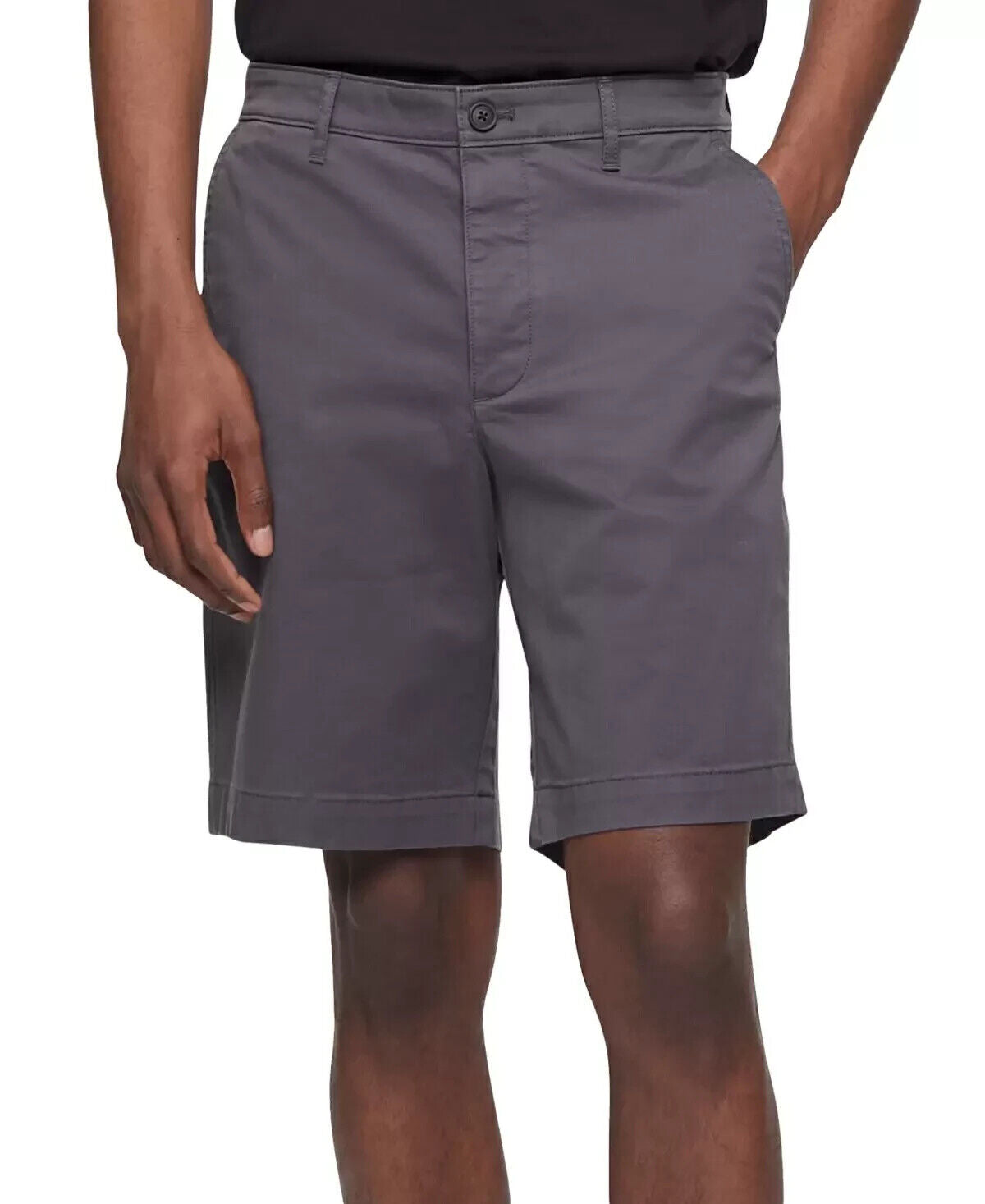 Calvin Klein Men's Chino Shorts Dark Gray Size 40W MSRP $70