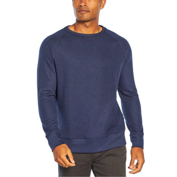 Banana Republic Men??s Waffle Crew Sweatshirt Mid-weight Navy Size XXL