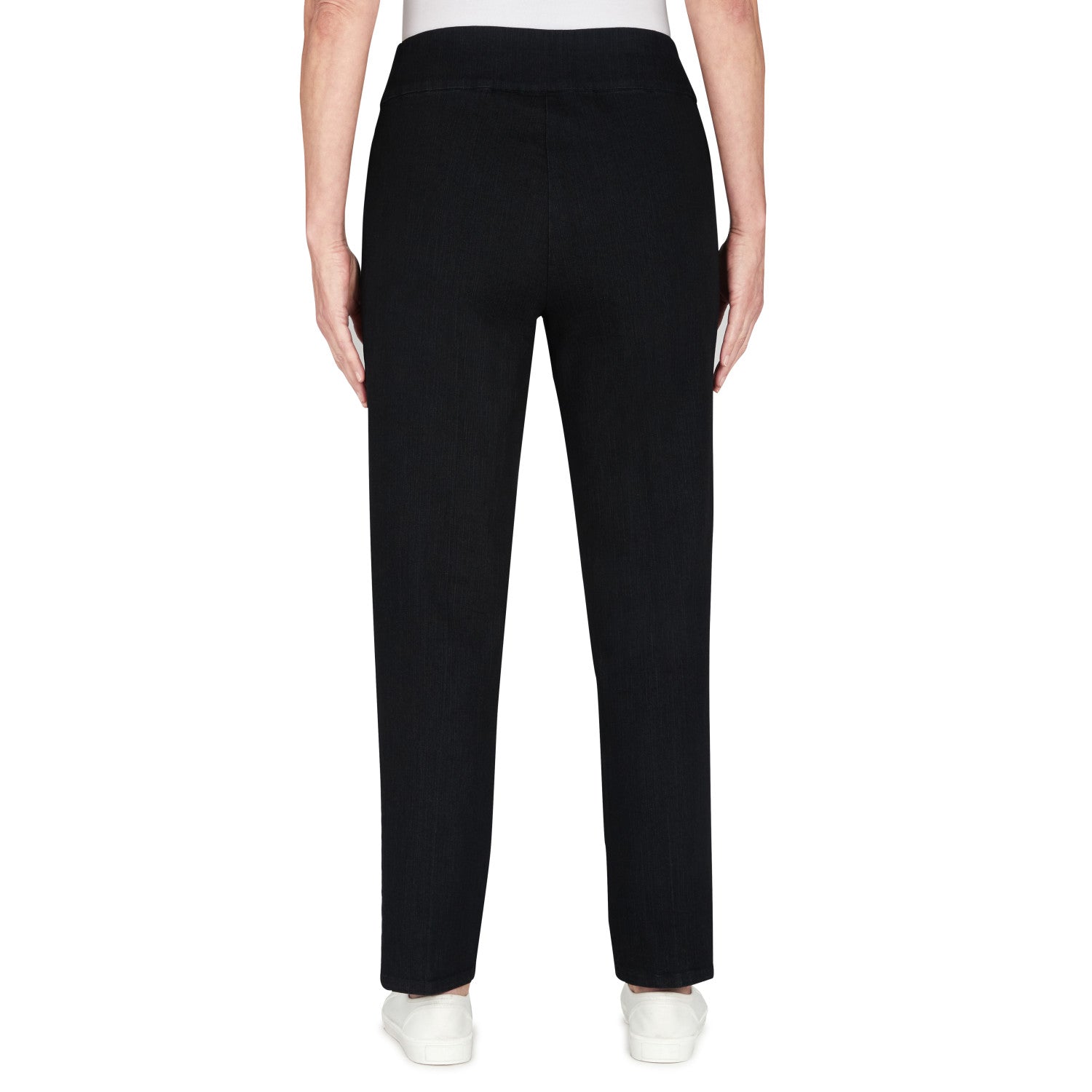 Alfred Dunner Womens Petite Super Stretch Mid- Rise Short Length Pant Size 14P