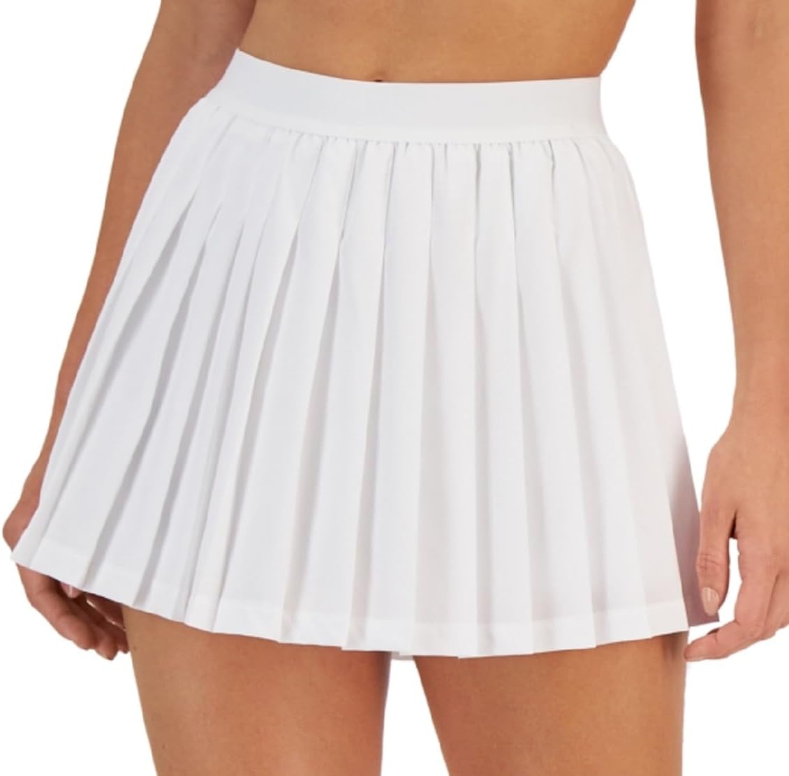 ID Ideology Women's Active Solid Pleated Skort White Size 2XL