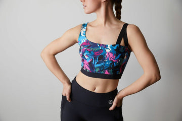Josie Natori Womens Solstice Asymmetrical Cropped Cami Top Black Size M MSRP $52