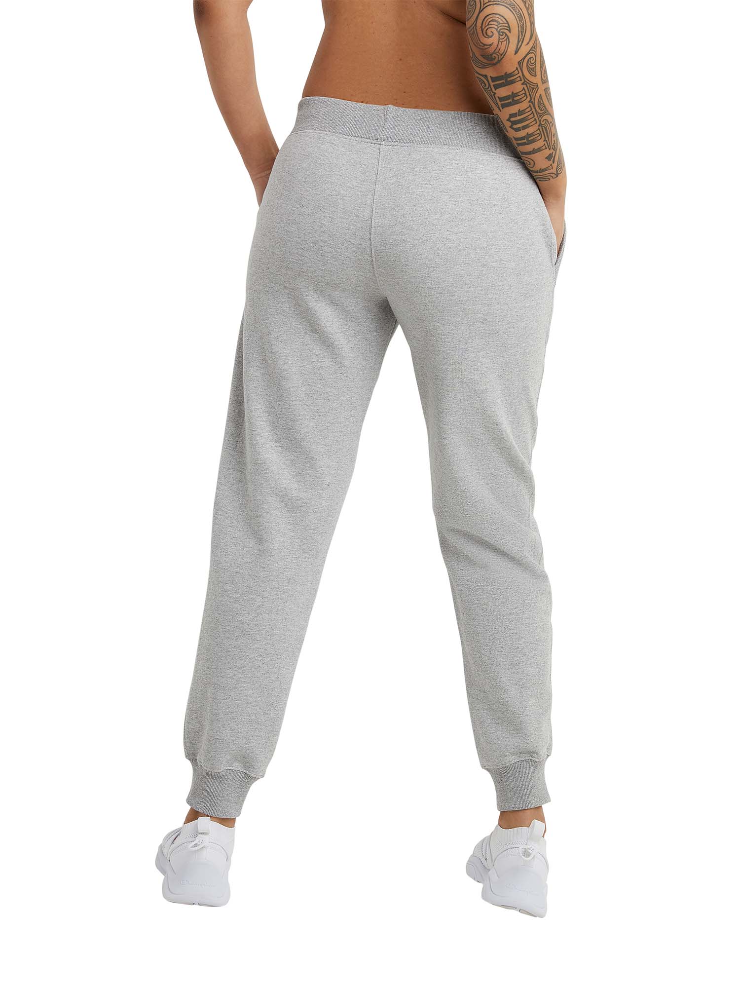 Champion Women's Powerblend Jogger with Graphic Gray Size M