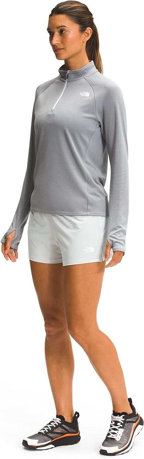 The North Face Tin Grey Wishlist Icon Women's Wander Short Gray Size L MSRP $45